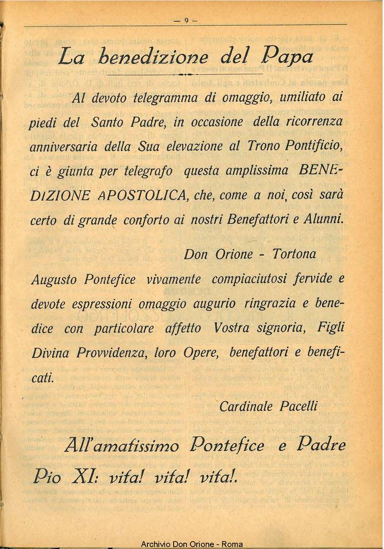 La piccola Opera della Divina Provvidenza, 28, 03, 01-03-1933, pagina 9