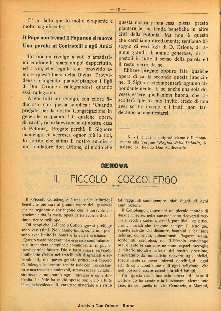 La piccola Opera della Divina Provvidenza, 28, 03, 01-03-1933, pagina 10