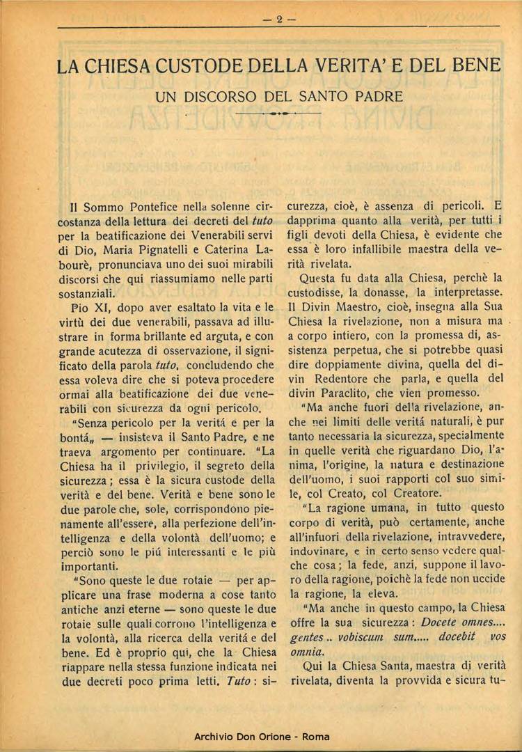 La piccola Opera della Divina Provvidenza, 28, 04, 01-04-1933, pagina 2