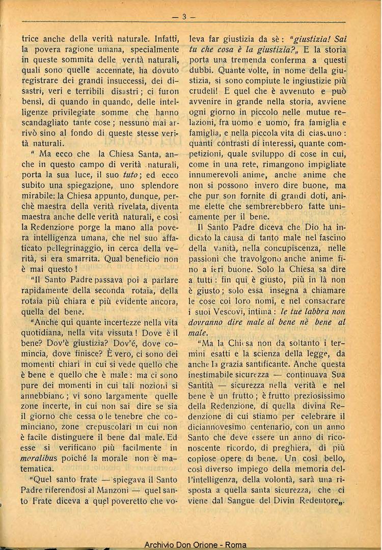 La piccola Opera della Divina Provvidenza, 28, 04, 01-04-1933, pagina 3