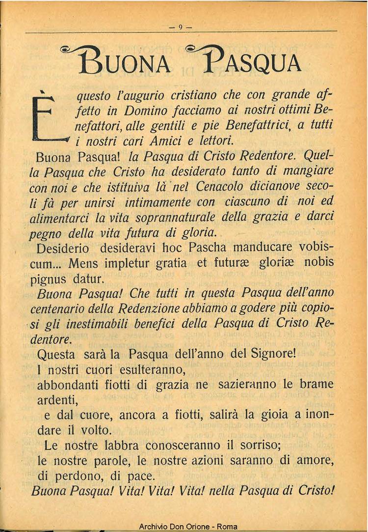 La piccola Opera della Divina Provvidenza, 28, 04, 01-04-1933, pagina 9