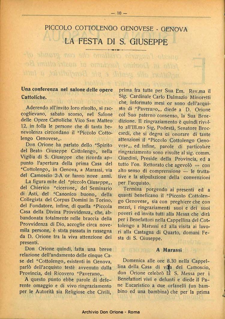 La piccola Opera della Divina Provvidenza, 28, 04, 01-04-1933, pagina 10