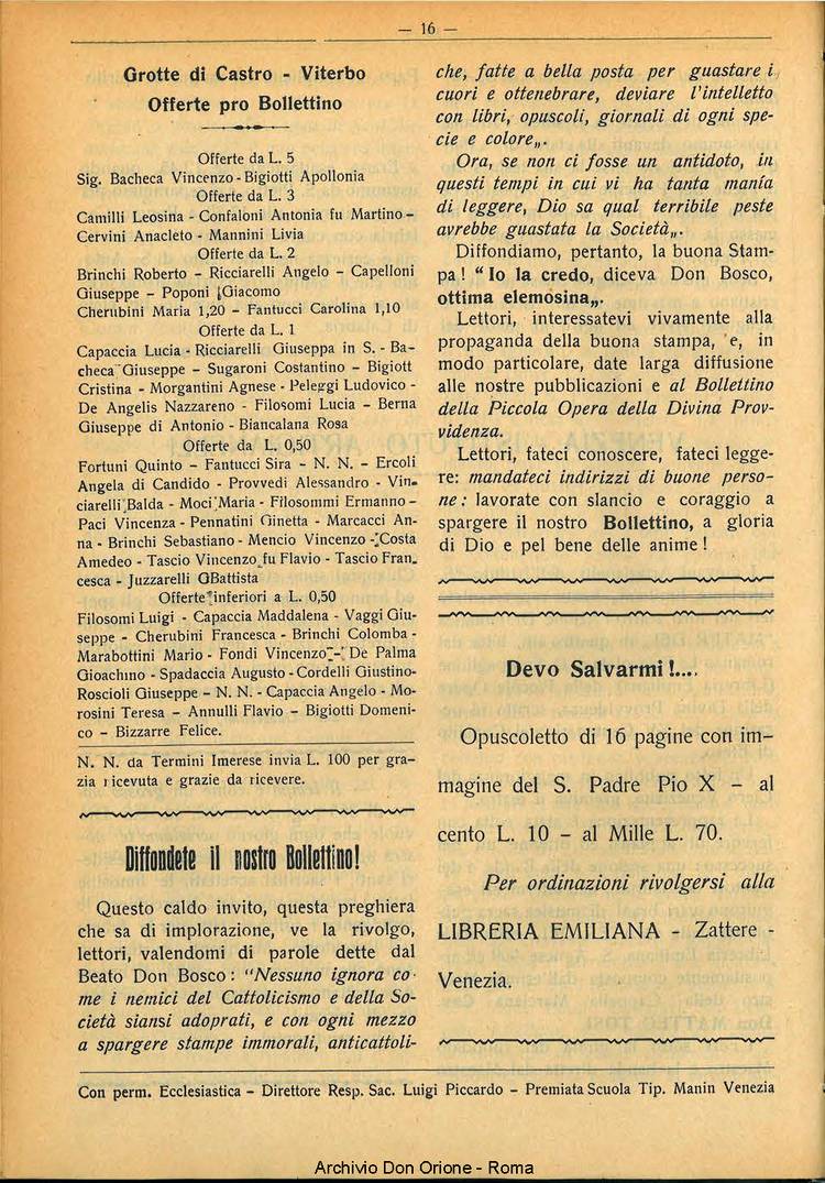 La piccola Opera della Divina Provvidenza, 28, 04, 01-04-1933, pagina 16