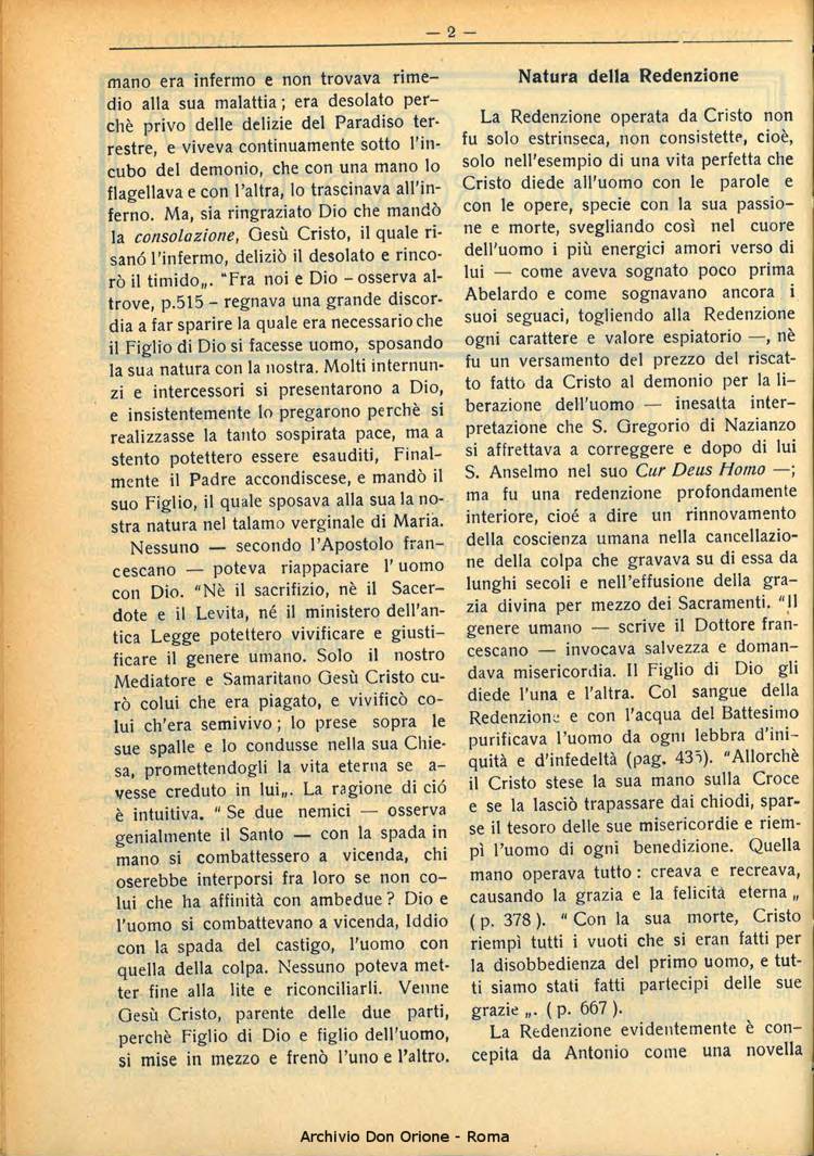 La piccola Opera della Divina Provvidenza, 28, 05, 01-05-1933, pagina 2