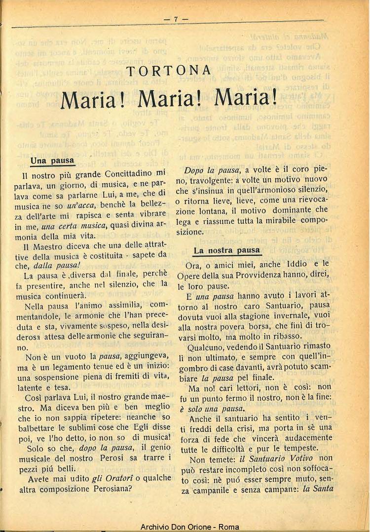 La piccola Opera della Divina Provvidenza, 28, 05, 01-05-1933, pagina 7