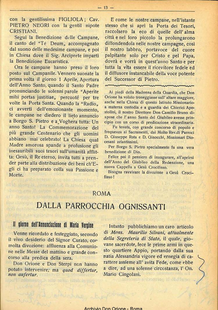La piccola Opera della Divina Provvidenza, 28, 05, 01-05-1933, pagina 13