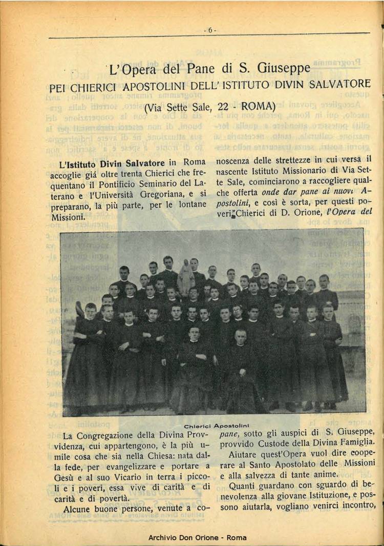 La piccola Opera della Divina Provvidenza, 28, 06, 01-06-1933, pagina 6