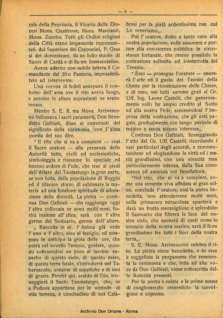 La piccola Opera della Divina Provvidenza, 28, 07, 01-07-1933, pagina 6