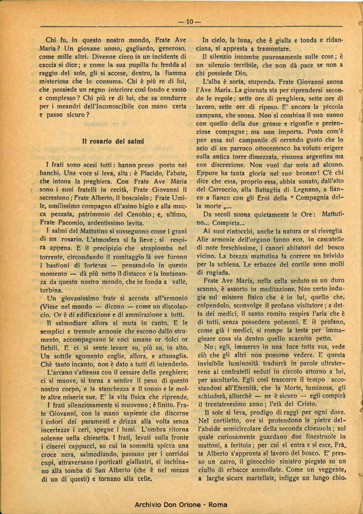 La piccola Opera della Divina Provvidenza, 28, 07, 01-07-1933, pagina 10