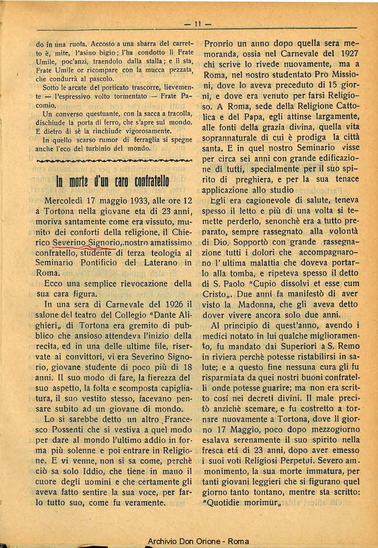 La piccola Opera della Divina Provvidenza, 28, 07, 01-07-1933, pagina 11