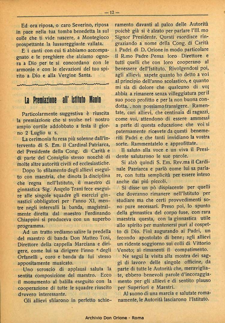 La piccola Opera della Divina Provvidenza, 28, 07, 01-07-1933, pagina 12