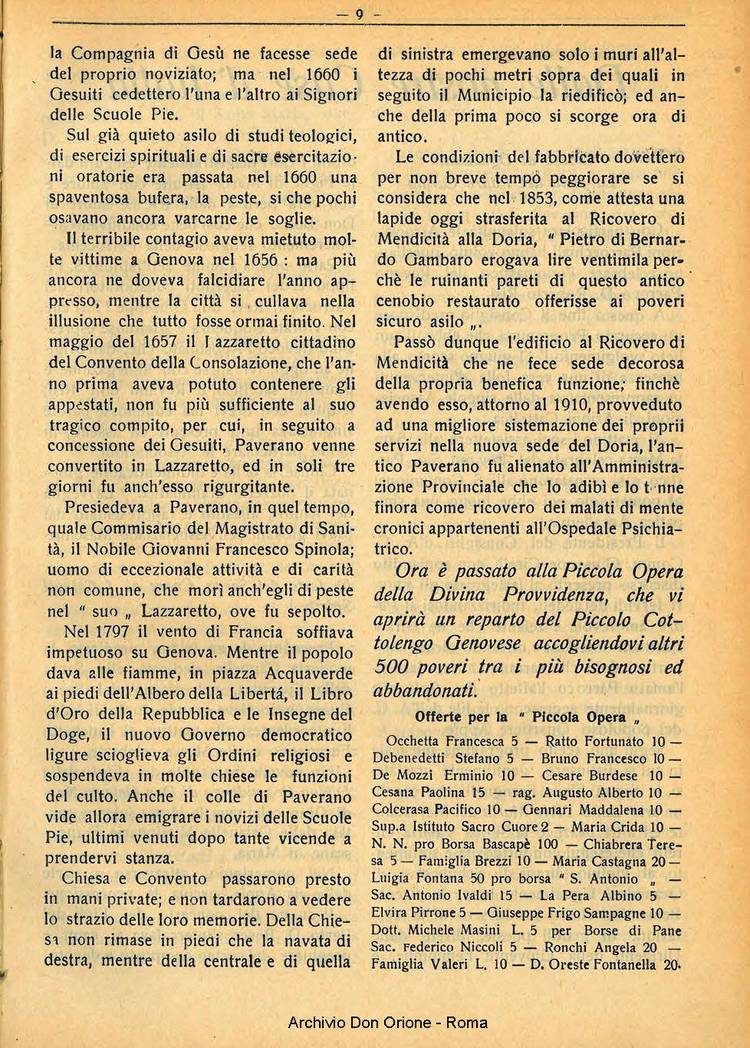La piccola Opera della Divina Provvidenza, 28, 08, 01-08-1933, pagina 9