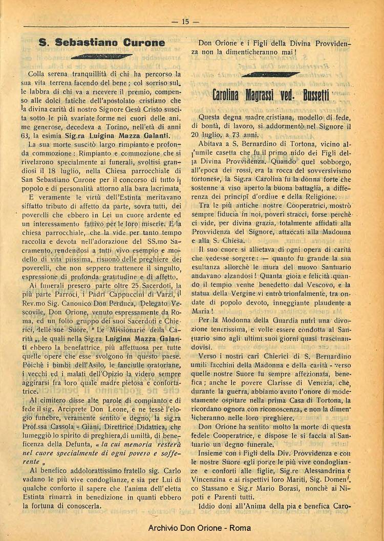 La piccola Opera della Divina Provvidenza, 28, 08, 01-08-1933, pagina 15