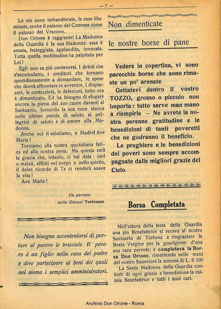 La piccola Opera della Divina Provvidenza, 28, 09, 01-09-1933, pagina 7