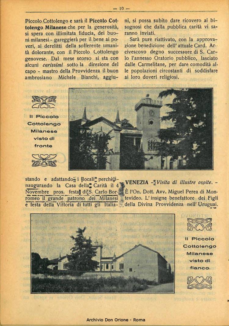 La piccola Opera della Divina Provvidenza, 28, 09, 01-09-1933, pagina 10
