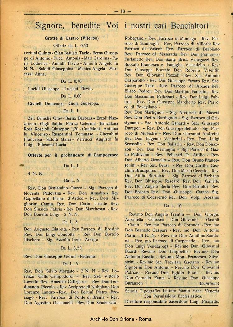 La piccola Opera della Divina Provvidenza, 28, 09, 01-09-1933, pagina 16