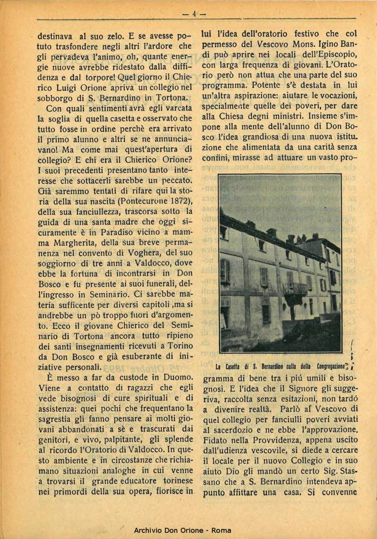 La piccola Opera della Divina Provvidenza, 28, 10, 01-10-1933, pagina 4