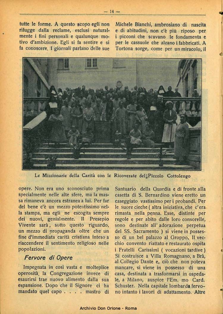 La piccola Opera della Divina Provvidenza, 28, 10, 01-10-1933, pagina 14