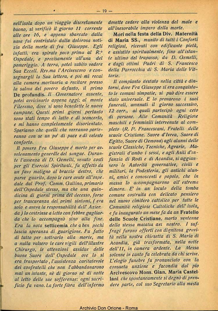 La piccola Opera della Divina Provvidenza, 28, 10, 01-10-1933, pagina 19