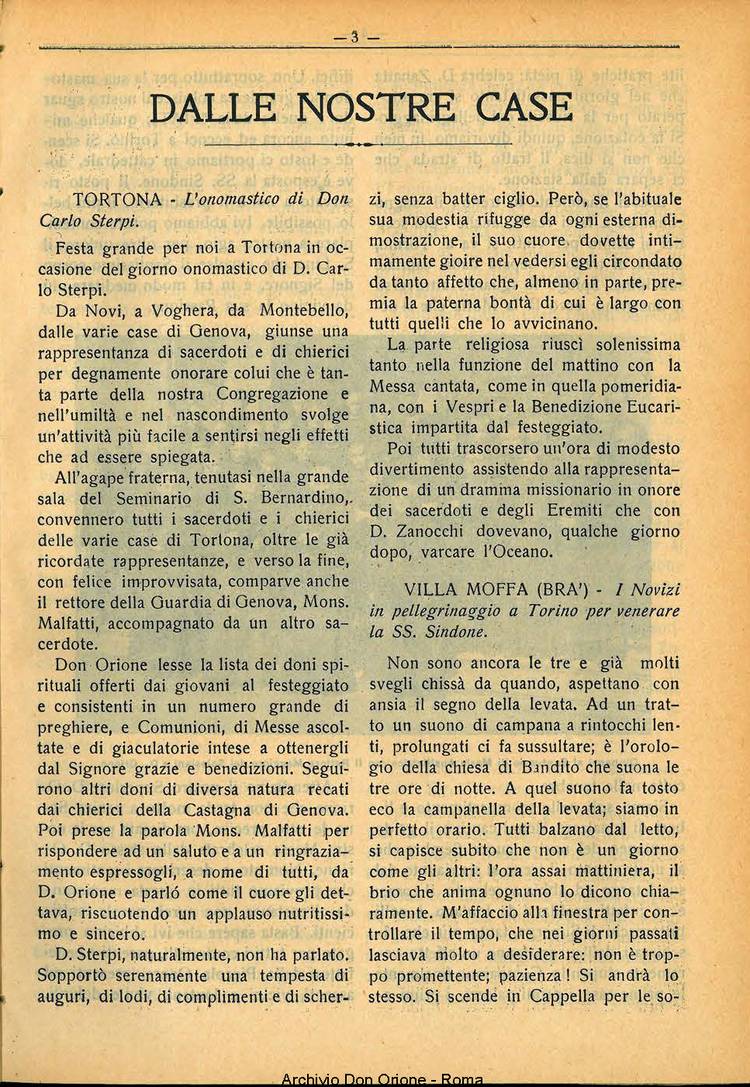 La piccola Opera della Divina Provvidenza, 28, 11, 01-11-1933, pagina 3
