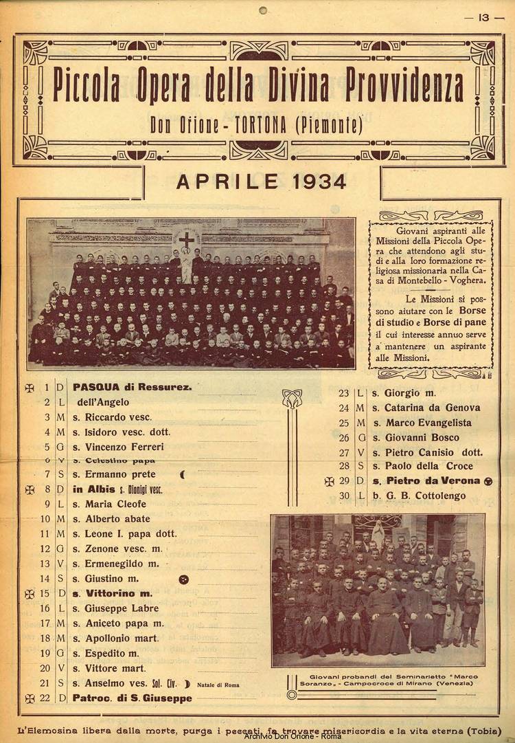 La piccola Opera della Divina Provvidenza, 28, 12, 01-12-1933, pagina 7