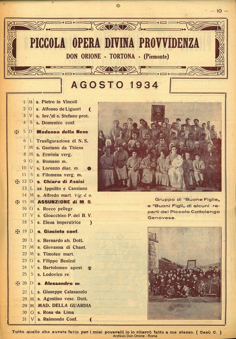 La piccola Opera della Divina Provvidenza, 28, 12, 01-12-1933, pagina 11