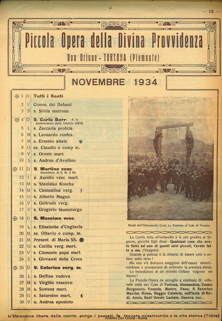 La piccola Opera della Divina Provvidenza, 28, 12, 01-12-1933, pagina 14