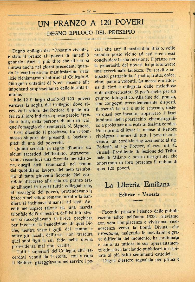 La piccola Opera della Divina Provvidenza, 29, 01, 01-01-1934, pagina 12