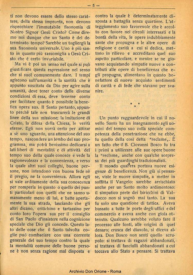 La piccola Opera della Divina Provvidenza, 29, 02, 01-02-1934, pagina 5