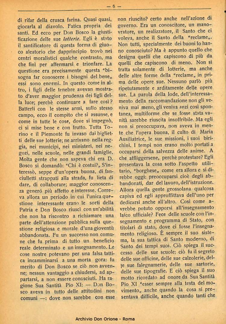 La piccola Opera della Divina Provvidenza, 29, 02, 01-02-1934, pagina 6
