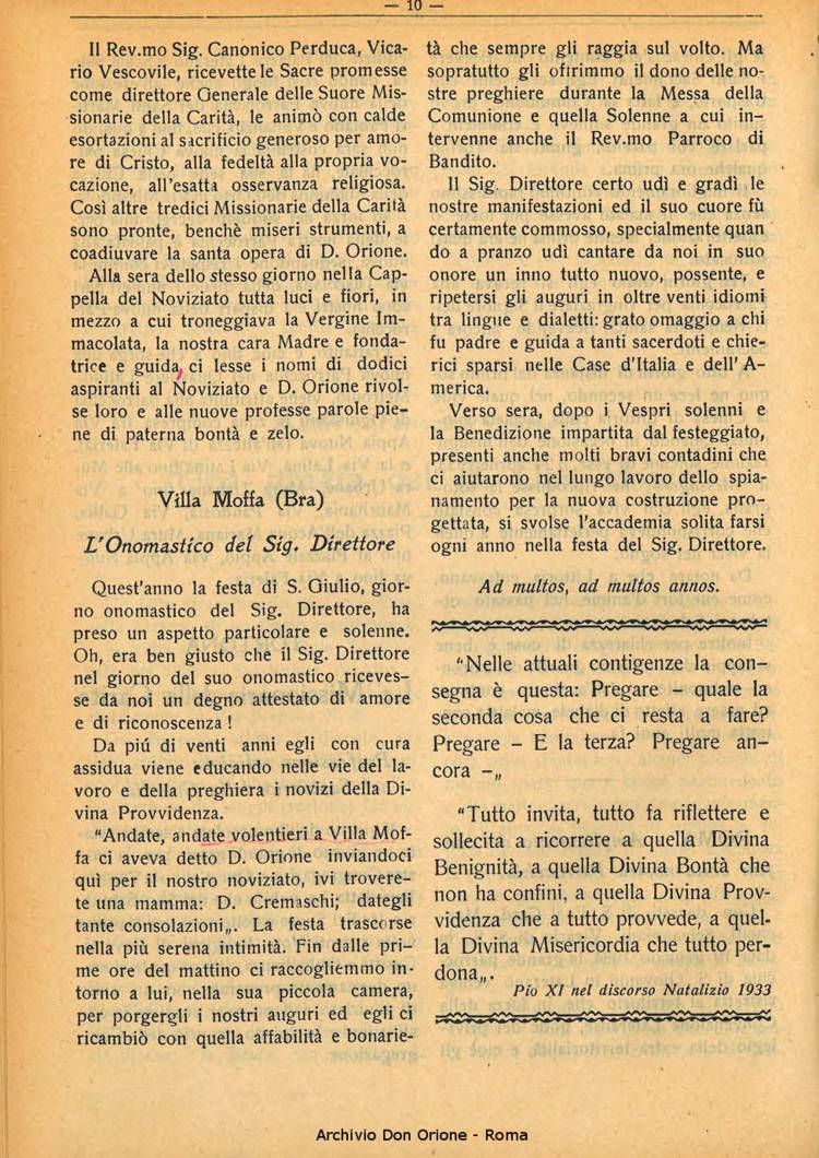 La piccola Opera della Divina Provvidenza, 29, 02, 01-02-1934, pagina 10