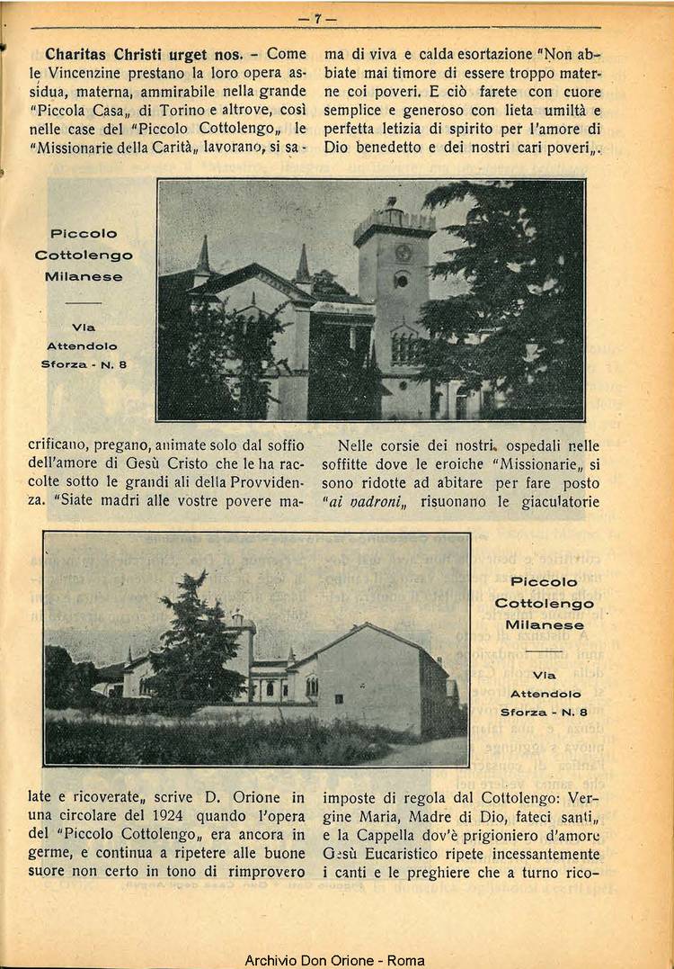La piccola Opera della Divina Provvidenza, 29, 03, 01-03-1934, pagina 7