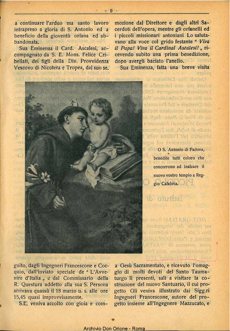 La piccola Opera della Divina Provvidenza, 29, 04, 01-04-1934, pagina 9