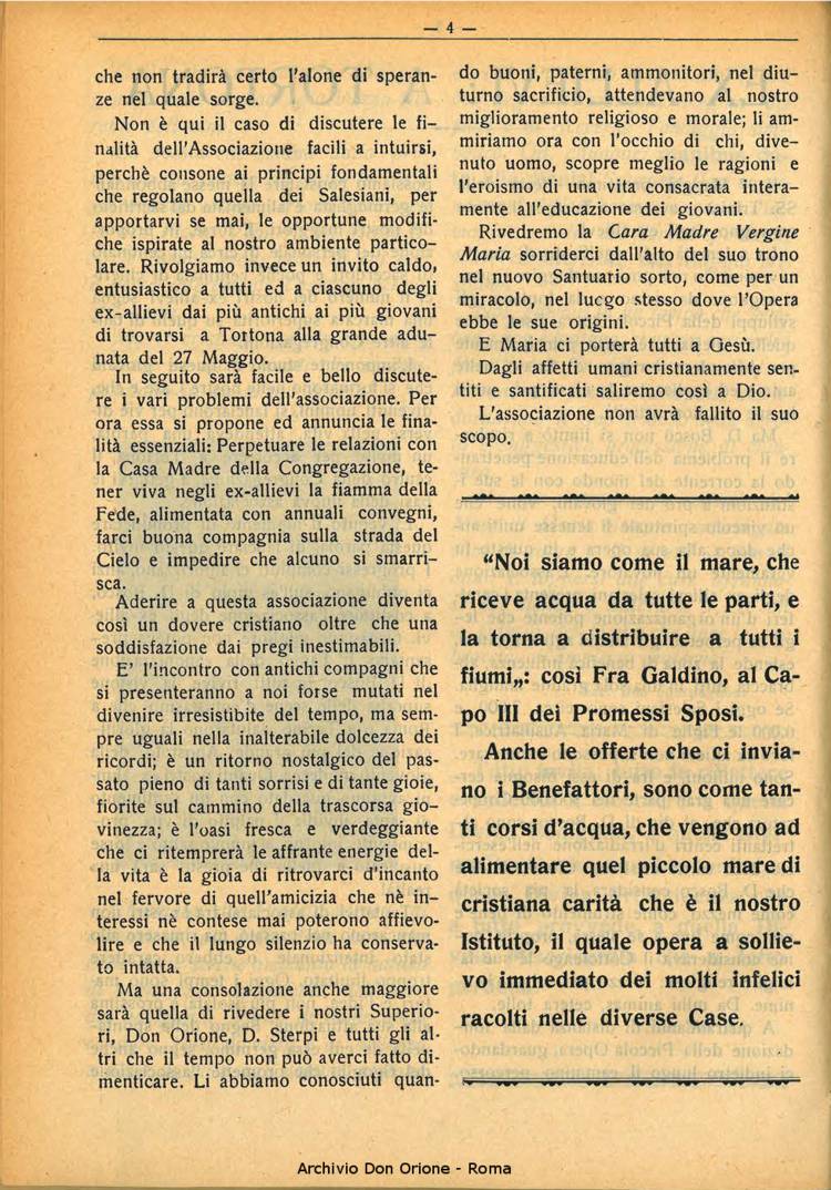La piccola Opera della Divina Provvidenza, 29, 05, 01-05-1934, pagina 4