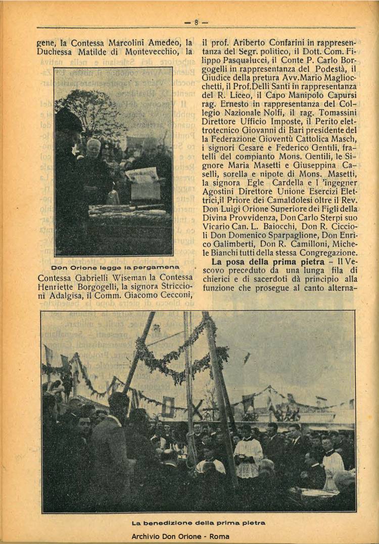 La piccola Opera della Divina Provvidenza, 29, 05, 01-05-1934, pagina 8