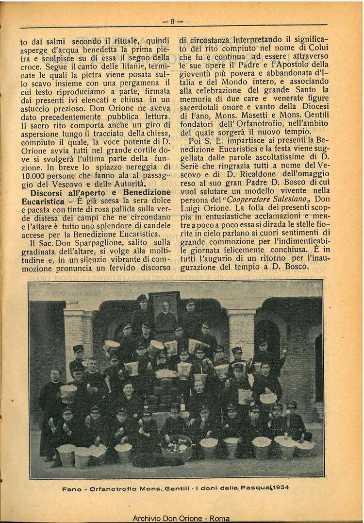 La piccola Opera della Divina Provvidenza, 29, 05, 01-05-1934, pagina 9