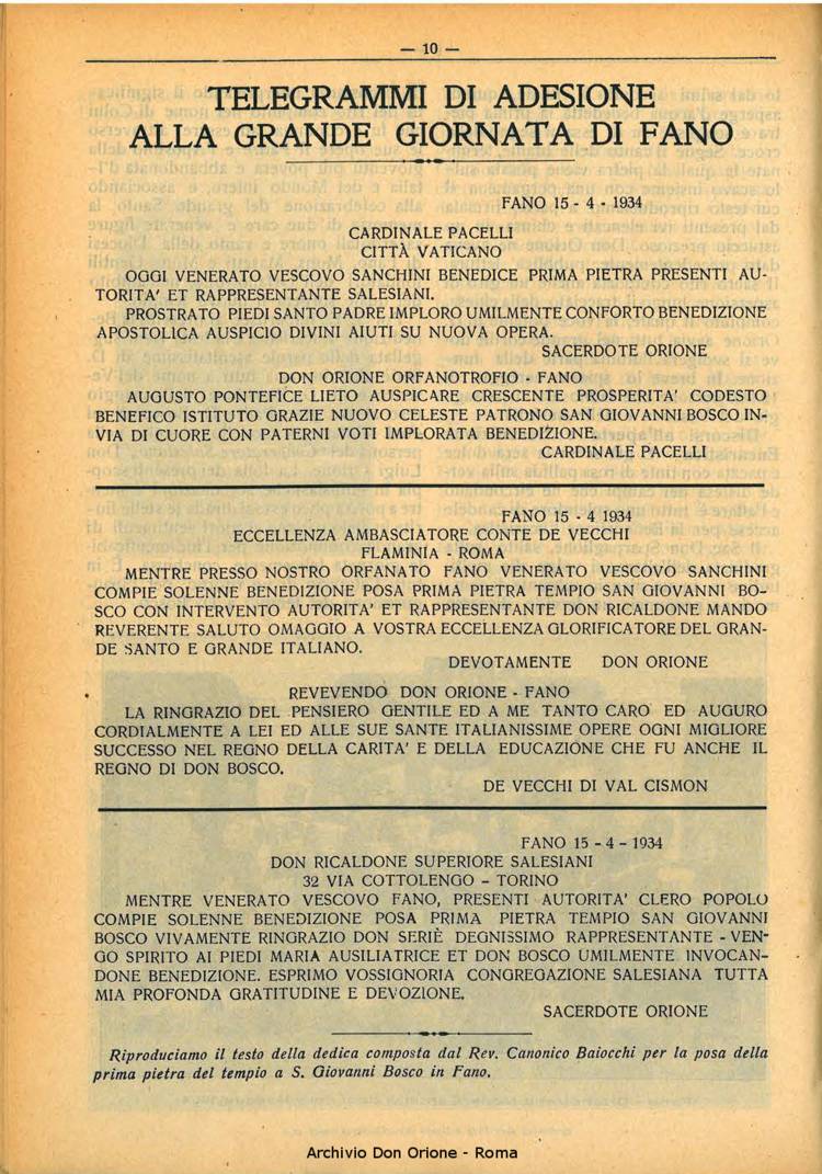 La piccola Opera della Divina Provvidenza, 29, 05, 01-05-1934, pagina 10