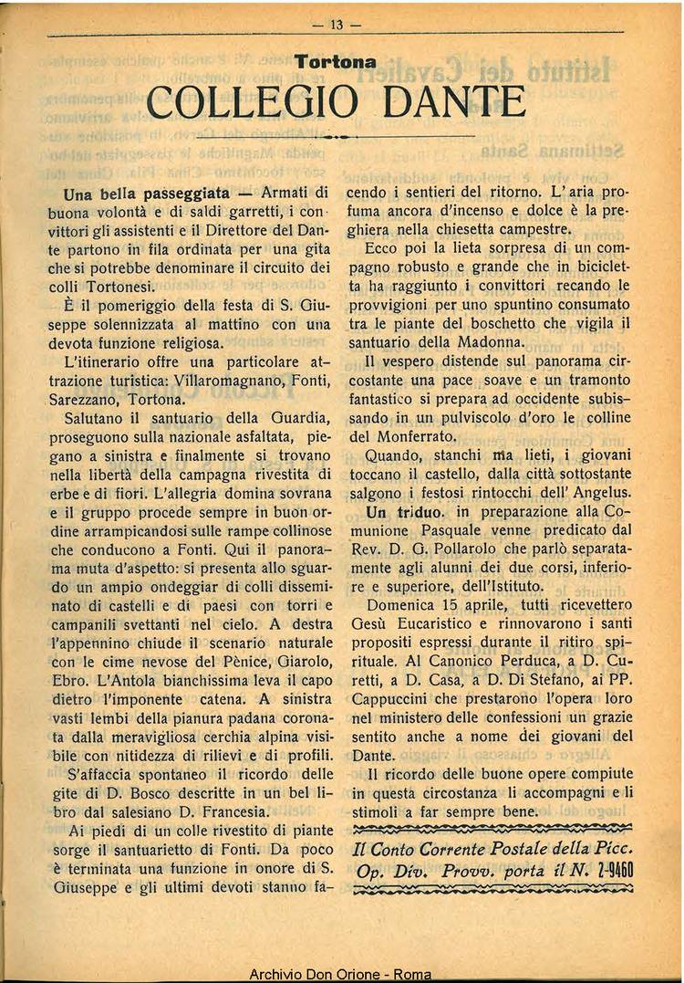La piccola Opera della Divina Provvidenza, 29, 05, 01-05-1934, pagina 13