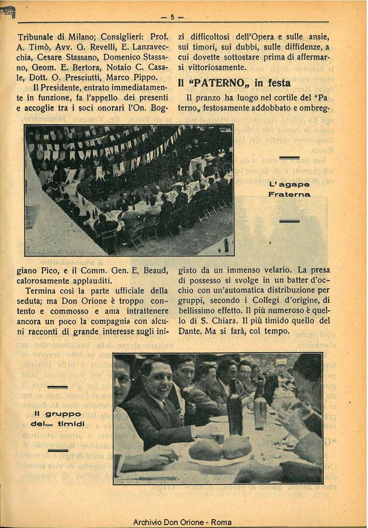 La piccola Opera della Divina Provvidenza, 29, 06, 01-06-1934, pagina 5