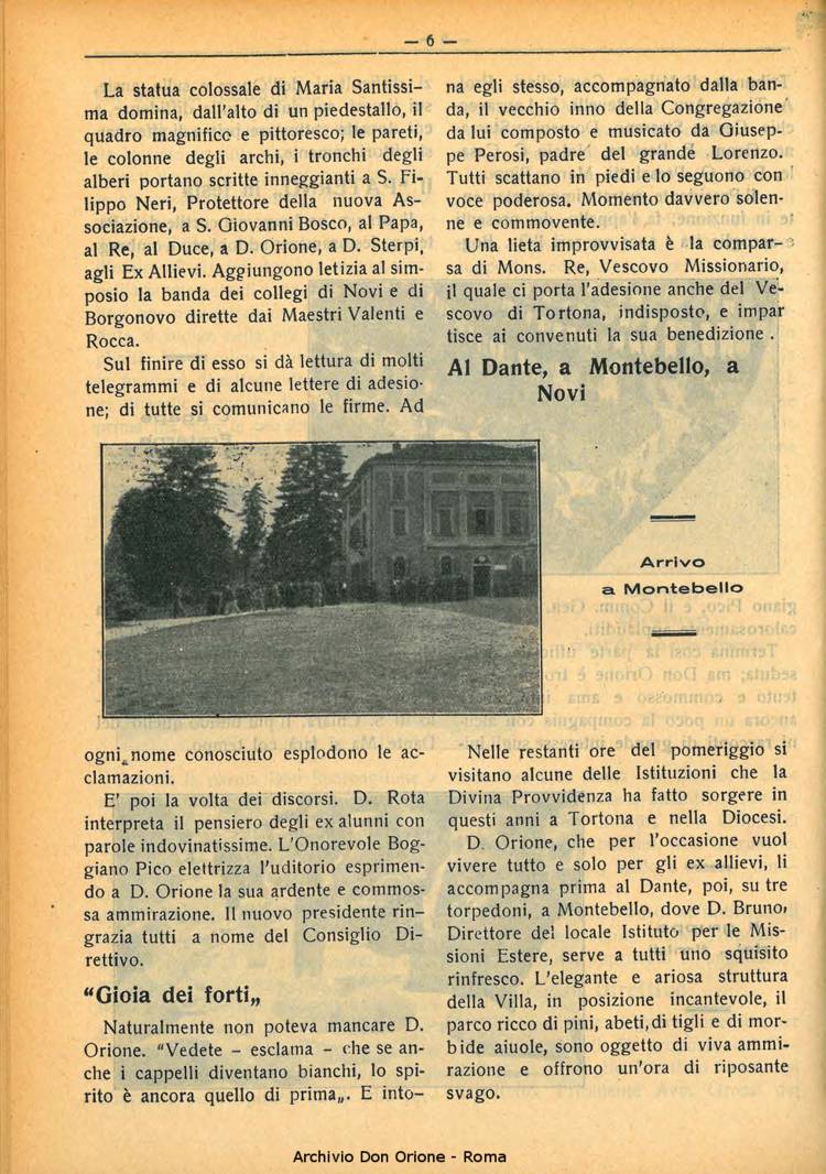 La piccola Opera della Divina Provvidenza, 29, 06, 01-06-1934, pagina 6