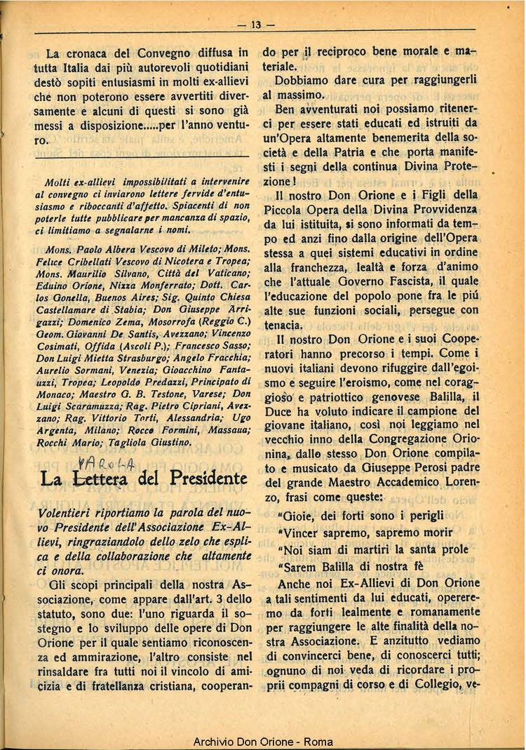 La piccola Opera della Divina Provvidenza, 29, 06, 01-06-1934, pagina 13
