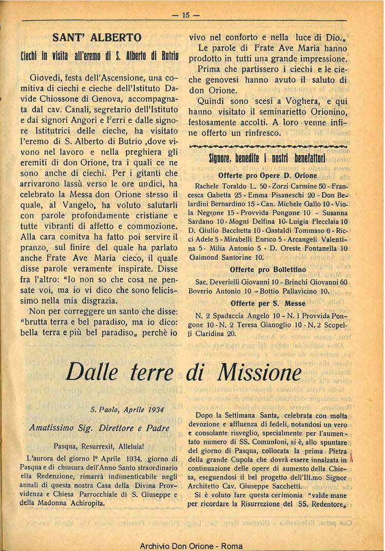 La piccola Opera della Divina Provvidenza, 29, 06, 01-06-1934, pagina 15