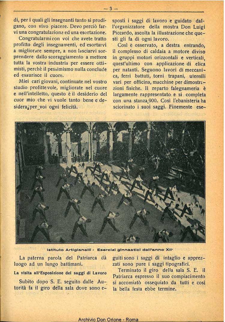 La piccola Opera della Divina Provvidenza, 29, 07, 01-07-1934, pagina 3