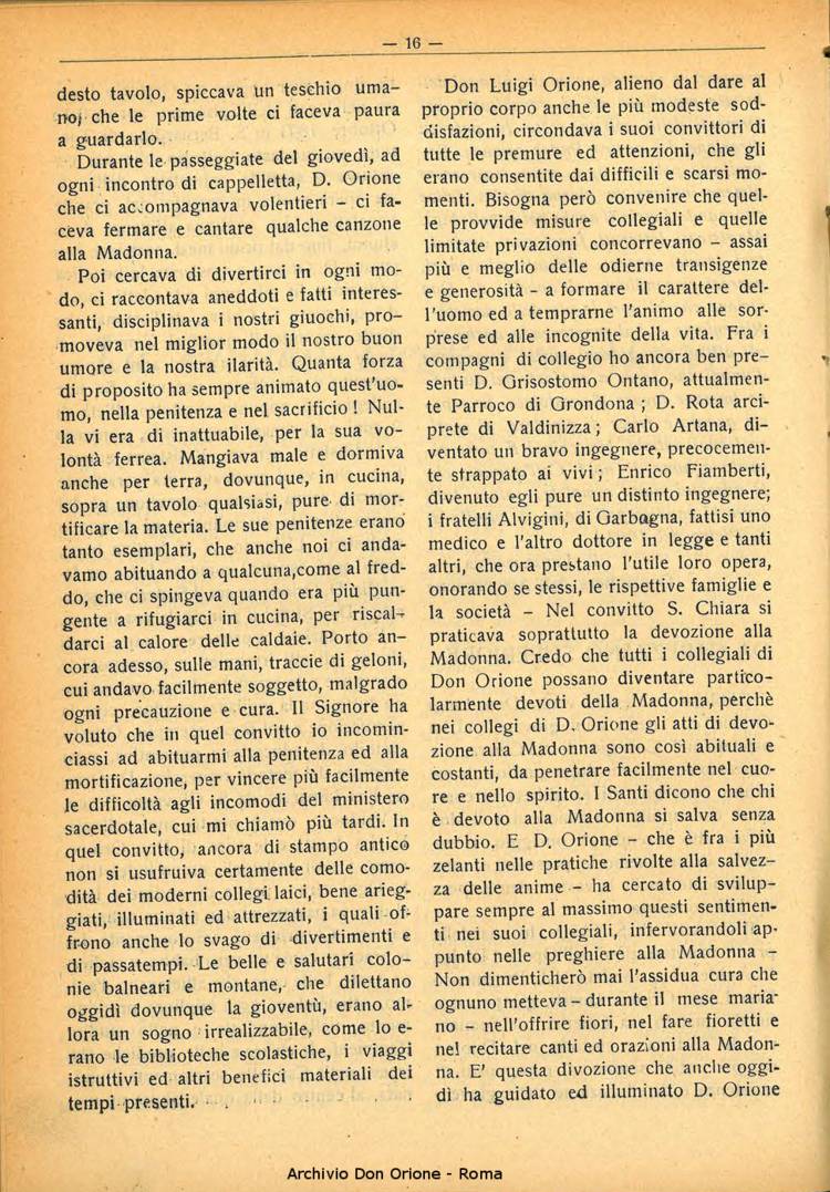 La piccola Opera della Divina Provvidenza, 29, 07, 01-07-1934, pagina 16