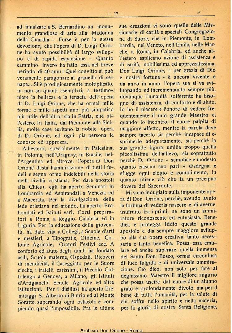 La piccola Opera della Divina Provvidenza, 29, 07, 01-07-1934, pagina 17