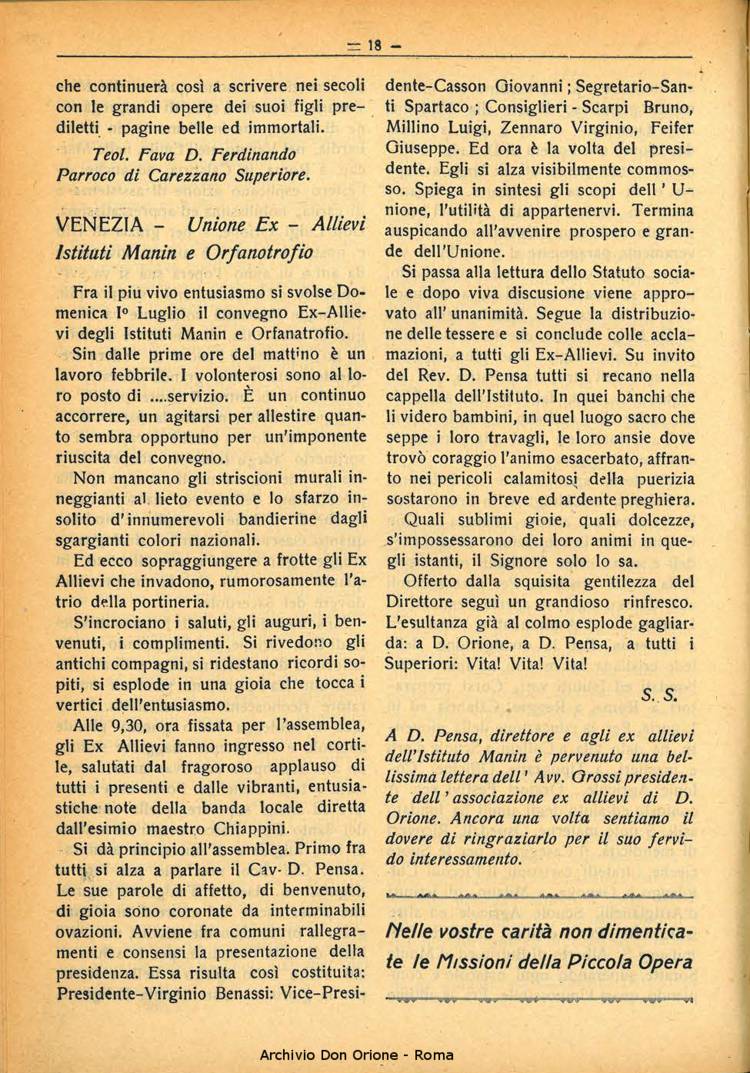 La piccola Opera della Divina Provvidenza, 29, 07, 01-07-1934, pagina 18