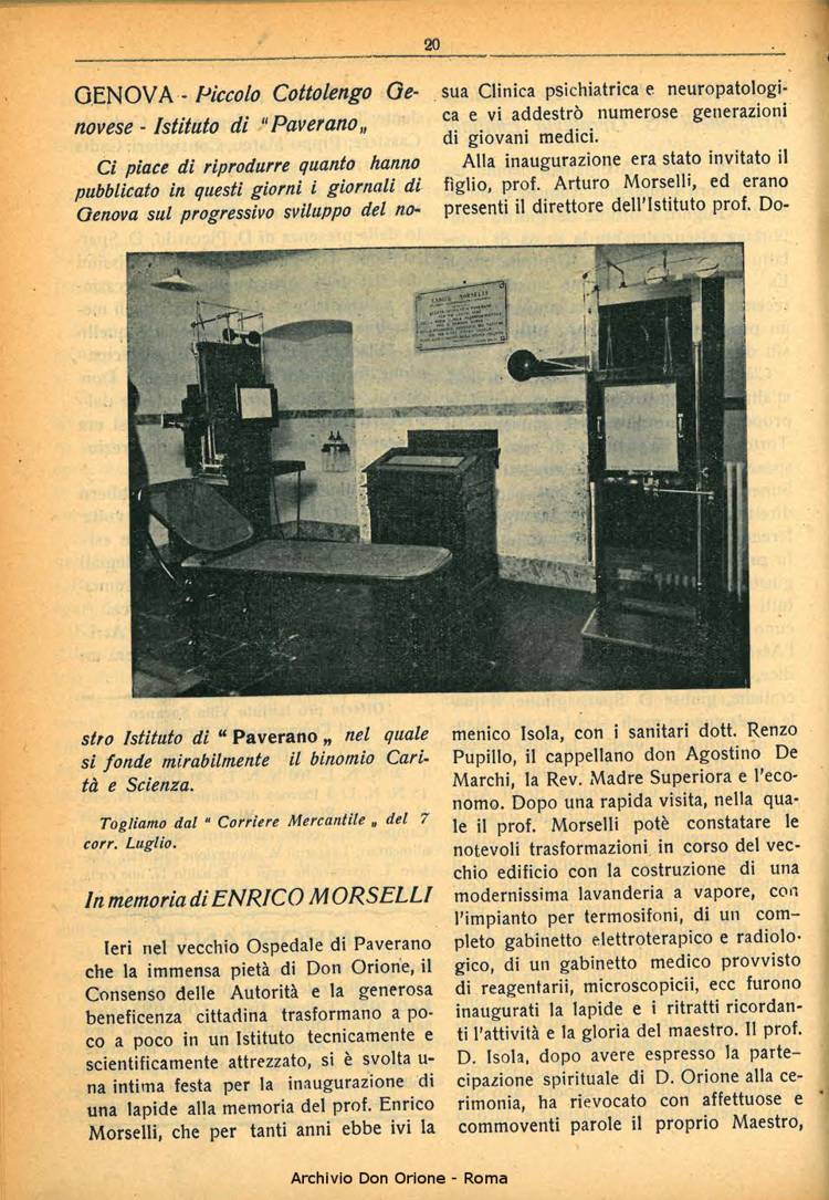 La piccola Opera della Divina Provvidenza, 29, 07, 01-07-1934, pagina 20