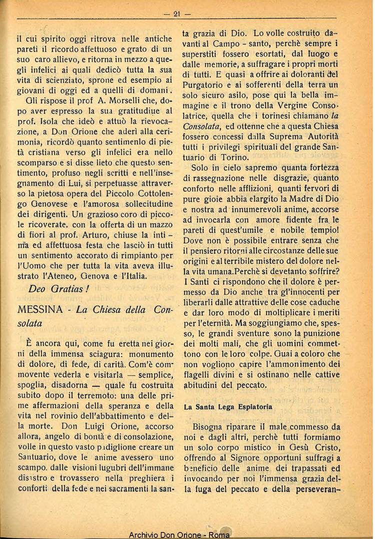 La piccola Opera della Divina Provvidenza, 29, 07, 01-07-1934, pagina 21