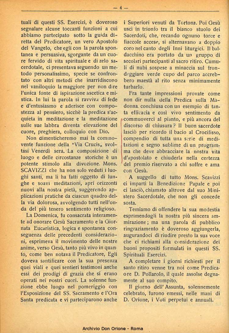 La piccola Opera della Divina Provvidenza, 29, 08, 01-08-1934, pagina 4