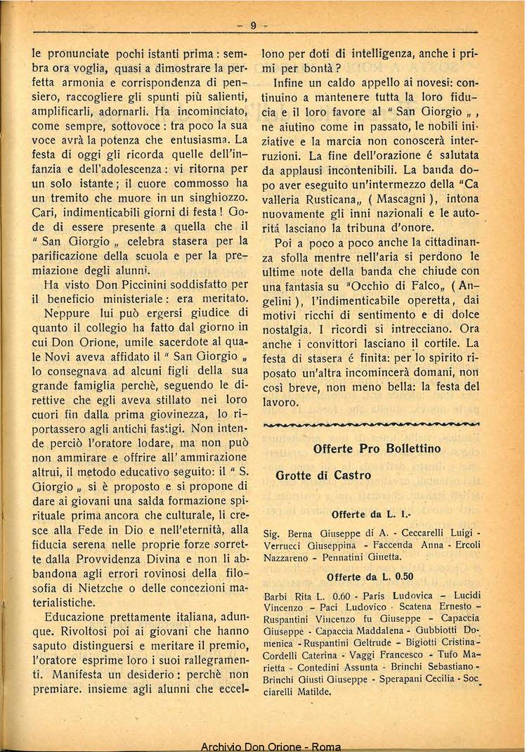 La piccola Opera della Divina Provvidenza, 29, 08, 01-08-1934, pagina 9
